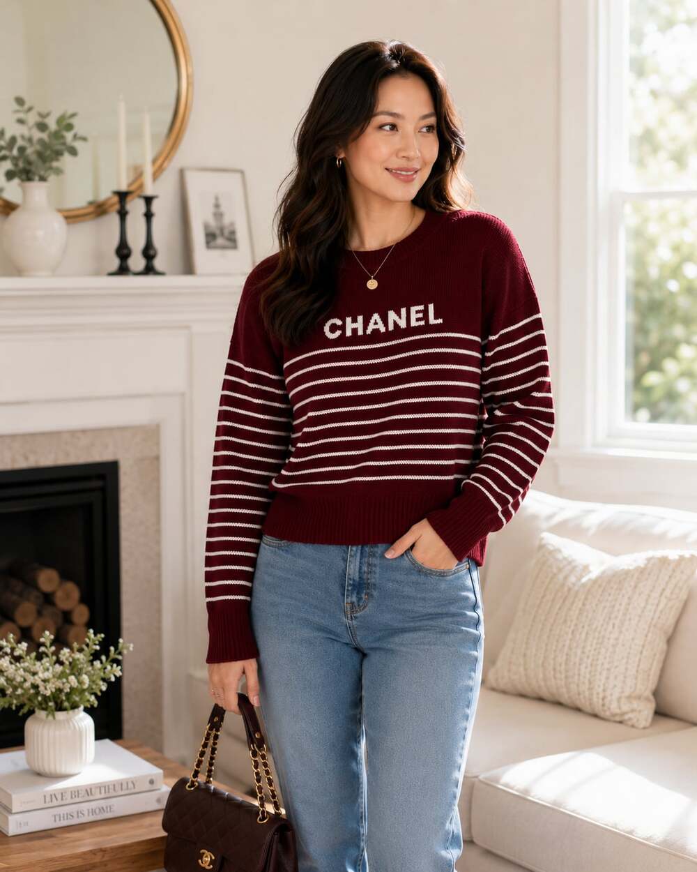 Ch^nl  ladies knitted sweater, NWOT